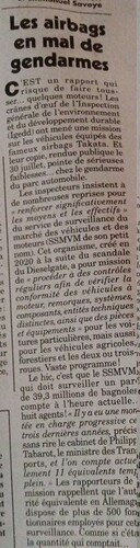 homologation véhicule airbag et vélo ?